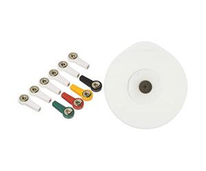 Gima 33367 Adattatore Elettrodi Monouso, Confezione da 10 & Fiab F9060 Elettrodi Monouso in Foam per ECG Ovali, 50 x 48mm, 50 pezzi