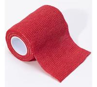 GIMA - Bende elastiche colorate Previtnt in tessuto non tessuto, autoadesiva, rossa, 7,5 cm x 4,5 m, confezione 10 pezzi, 34735