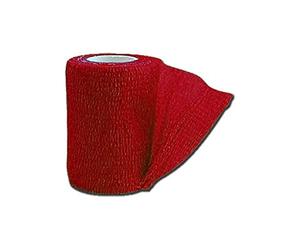Gima 34739 Benda Elastica Coesiva Tnt, 4.5m x 7.5 cm, Rosso