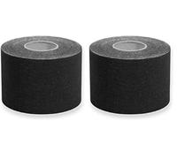 Gima 34745 Taping Kinesiologia, 5 m x 5 cm, Nero (Confezione da 2)