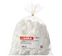 GIMA Mediberg Sferondo Tamponi Rotondi con Elastico Senza RX, di Garza Idrofila Puro Cotone, Non Sterile, 20 Fili/cm2, Ø 30 mm, Confezione 100 pezzi