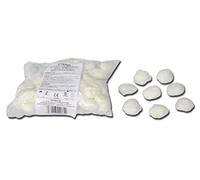 GIMA Mediberg Sferondo Tamponi Rotondi con Elastico Senza RX, di Garza Idrofila Puro Cotone, Non Sterile, 20 Fili/cm2, Ø 30 mm, Confezione 100 pezzi