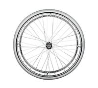 GIMA Ruota Posteriore Solida, Ricambio per Carrozzina GIMA Oxford Plus, Ø 61 cm, 1 pezzo