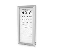 Ottotipo ultrapiatto a LED, modello Monoyer da 3 metri, 34x72x4cm, tavola optometrica