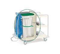 GIMA 45908 Sacco per Carrelli Lavanderia, Banda Verde, 57 cm Larghezza x 103 cm Altezza