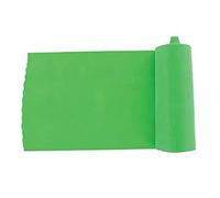 Gima - Fascia o Banda Elastica per Riabilitazione, Colore Verde, Resistenza Light, Misura 5,5 m x 14 cm x 0,25 mm, Senza Lattice