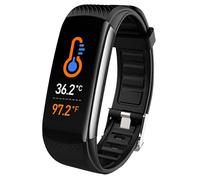 GIMA - Fitband Plus tracker della salute e delle attività, impermeabile, nero. 27237