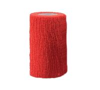 GIMA - Benda elastica coesiva per fissaggio e sostegno, 4m x 6 cm, confezione da 10, rossa, 34666