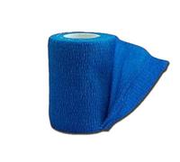 GIMA - Bende elastiche colorate Previtnt in tessuto non tessuto, autoadesiva, blu, 10 cm x 4,5 m, confezione 10 pezzi, 34738