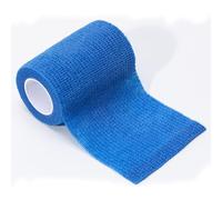 GIMA - Bende elastiche colorate Previtnt in tessuto non tessuto, autoadesiva, blu, 7,5 cm x 4,5 m, confezione 10 pezzi, 34734