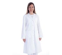 Gima - Camice bianco donna in cotone e poliestere con 5 bottoni, taglia M, 21403
