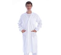 GIMA Bianco Camicia in Cotone e Poliestere, con Bottoni para Donna, XXXL Unisex-Adulto