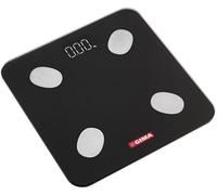 GIMA - Body Fat Gimafit bilancia digitale multifunzione smart, per misurazione grasso corporeo, percentuale acqua nel corpo, massa muscolare e massa ossea, con Bluetooth e display LED, 27086