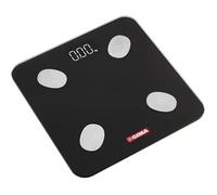 GIMA - Body Fat Gimafit bilancia digitale multifunzione smart, per misurazione grasso corporeo, percentuale acqua nel corpo, massa muscolare e massa ossea, con Bluetooth e display LED, 27086