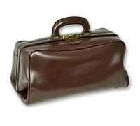 GIMA, Borsa Florida in pelle con fondo rigido, tasche interne per riporre comodamente e in maniera ordinata gli strumenti di primo soccorso, serratura brunita, nera, 27122