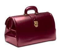 GIMA - Borsa Supertexas pelle, con fondo rigido, tasche comode e capienti, serrature TUC brunite, bordeaux, 27118