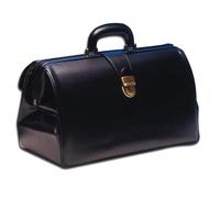 GIMA - Borsa Supertexas pelle, con fondo rigido, tasche comode e capienti, serrature TUC brunite, nera, 27115