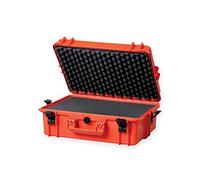 GIMA Case 430, Valigia in Plastica, Dimensione Media, Ermetica e Resistente, Con Inserti in Spugna Interna, Colore Arancione, Certificata IP67