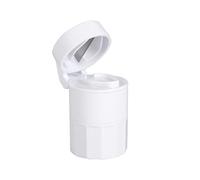 Gima - Combo, gestione pillole pratico e comodo con 4 funzioni in unico portapillole, tagliapillole,frantumapollole, vano portatile e bicchierino per acqua, 25766