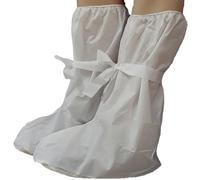 Gima - Copristivali, Copriscarpe, con Suola Antiscivolo, Microporosi, Monouso, Aderenti, Protettivi, Antipolvere, con Lacci di Chiusura, Bordo Elastico, Tipo 5B-6B EN 14126, DPI Classe III, 40 pz