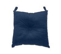 Cuscino con schiacciamento centrale, 45x45 cm, in fibra cava di silicone, con fodera 100% cotone traspirante, prodotto italiano