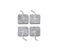 GIMA - ELETTRODI PREGELLATI 40 x 40 mm - con cavo - 40X40