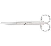 GIMA Forbici Chirurgiche Rette, Punte Alterne, Smussa/Acuta, Misura 16 cm, in Acciaio Inox, grigio