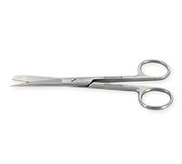 GIMA - Forbici Chirurgiche Rette, Punte Alterne, Smussa/Acuta, Misura 18 cm, in Grigio (Acciaio) Inox