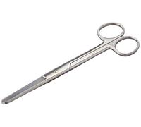 GIMA - Forbici Chirurgiche Rette, Punte Smusse, Misura 16 cm, in Acciaio Inox, grigio