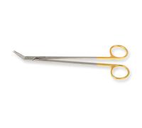 Gima - Forbici Debakey Potts Smith, Misura 19 cm ang. 25°, Carburo di Tungsteno e Acciaio Inox, Linea Gold, 1 pezzo