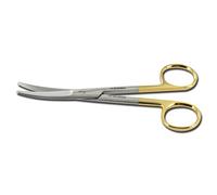 GIMA, Forbici Mayo in Carburo di Tungsteno, curve, con lame salde che garantiscono un'elevata precisione ai chirurghi, 18 cm, 26523