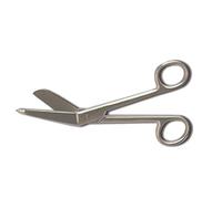 GIMA Forbici per Infermieri, Lister, per Bende, Standard, in Acciaio Inox, Finitura Satinata, Rivestimento in Polvere, Lunghezza 15 cm