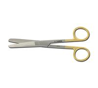 GIMA, Forbici Metzenbaumin in Carburo di Tungsteno, rette, punte smusse, con lame salde che garantiscono un'elevata precisione ai chirurghi, 14,5 cm, 26501