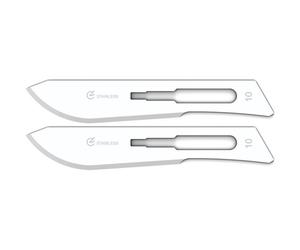 GIMA Lame Gima Inox N. 10 Sterili 2x100 St