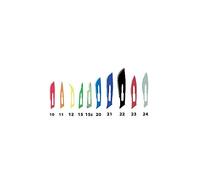 GIMA - LAME GIMA INOX STERILI - conf. 100 pz. - N.10