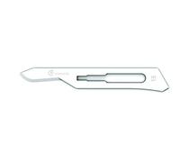 GIMA 27022 Lame in Acciaio Inossidabili, Inox, con Punta Arrotondata Standard, Sterili, Monouso, Misura n. 12, 100 Lame Singolarmente Confezionate
