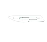 GIMA Lame in Acciaio Inossidabili, Inox, con Punta Arrotondata Standard, Sterili, Monouso, Misura n. 22, 100 Lame Singolarmente Confezionate