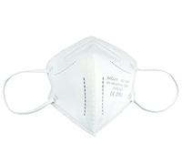 GIMA Mascherina Filtrante FFP2 Value&Safe, 5 Strati, Small, Colore Bianco, Ergonomica, Pieghevole, Antipolvere, DPI Classe III, 20 Unità in Bustine Singole, GB,FR,IT,ES,DE
