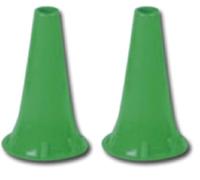 Gima - Mini Speculum Auricolare Monouso Ø 4 mm, Colore Verde, Latex Free, Dispenser da 100 Pezzi (Confezione da 2)