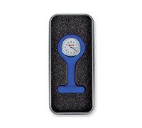 Gima - Orologio per Infermieri in Silicone, Quandrante Rotondo, Colore Blu, in Scatola di Alluminio