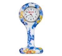Gima - Orologio per Infermieri in Silicone, Quandrante Rotondo, Fantasia Foglie
