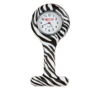 Gima - Orologio per Infermieri in Silicone, Quandrante Rotondo, Fantasia Zebra