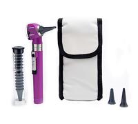 GIMA, Otoscopio SIGMA C con Luce LED, In Bustina Portatile per Uso, Otoscopio con Ingrandimento, per ORL, Oftalmologia, Bambini, Adulti, Animali Domestici (Viola) + 14 Speculum, viola