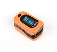 GIMA OXY 4 Pulsossimetro da Dito, Ossimetro 3 in 1 Misura Ossigenazione Sangue, Battito Cardiaco, Indice di Perfusione, Lettura Istantanea, Dispositivo Medico Classe II A, Arancione