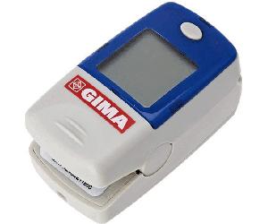 Gima Oxy-5 Pulsossimetro Da Dito, Misurazione SpO2 E Battito, Blu E Grigio