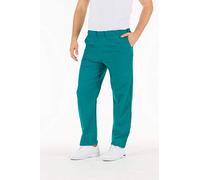 Gima - Pantalone da Divisa Ospedaliera, 100% Cotone di Ottima Qualità, Unisex, Elastico in Vita, 3 Tasche, per Dottori, Dentisti, Veterinari, Infermieri, Verde, XXL