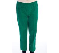 Gima - Pantalone da Divisa Ospedaliera, Cotone e Poliestere, Colore Verde, con Elastico in Vita, 3 Tasche, Unisex, Taglia L, per Dottori, Dentisti, Veterinari, Infermieri, Fisioterapisti