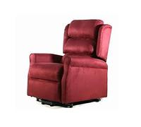 Gima Poltrona Elevabile Ginevra 2 Motori, Elevabile e Reclinabile, Alzapersone, con Telecomando, Colore Bordeaux, con Poggiapiedi Sollevabile Standard, Portata max 150 Kg