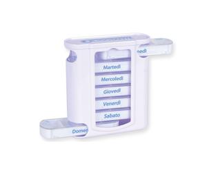 GIMA Portapillole Settimanale X4 Tower - Italiano/Tedesco 1 pz Portapi
