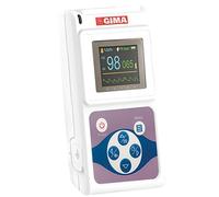 GIMA SATURIMETRO OXY 50 Pulsoximetro da Dito, Portatile, Professionale, Rileva Saturazione e Battito in Continuo, 2 pile AAA incluse, Display 1.8’’ a Colori, Cavo USB e Software, Allarmi Regolabili
